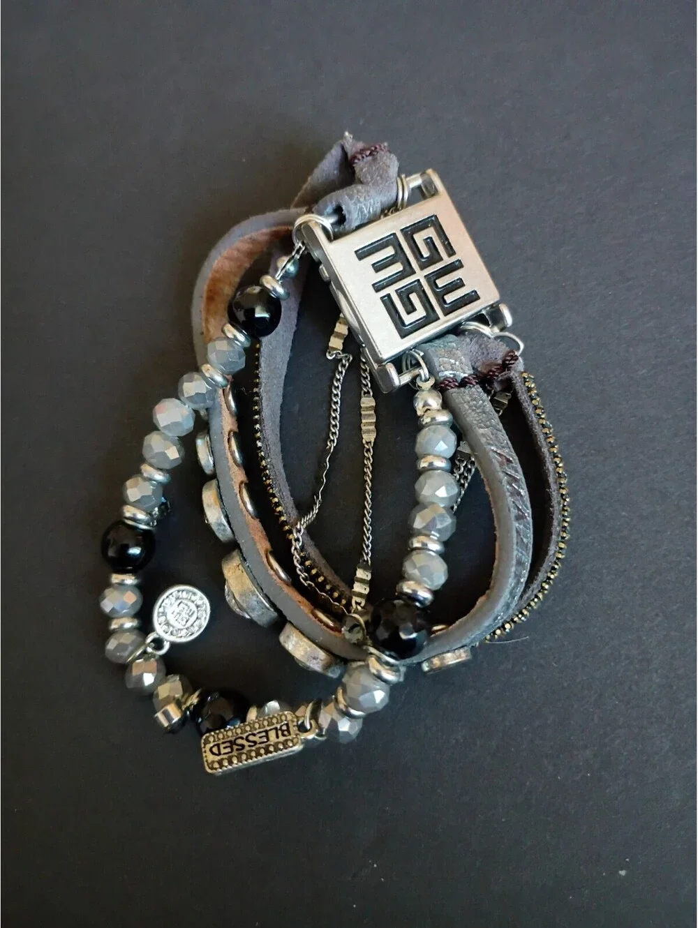 Good Work(s) Make a Difference Multi Strand Inspirational Bracelet-Be The Light